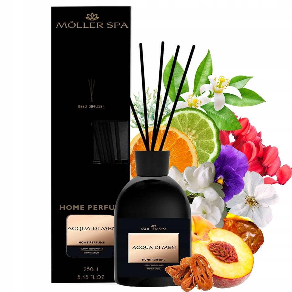 Aróma difuzér Moller Spa Acqua Di Men 250 ml – luxusné vonné tyčinky