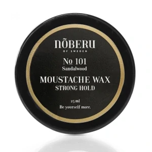 Noberu vosk na fúzy Sandalwood Strong Hold 25 ml – silná fixácia a tvarovanie fúzov