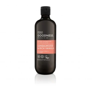 Baylis & Harding Goodness Men sprchový gél Santalové drevo & Vanilka 500 ml – pánsky hydratačný sprchový gél