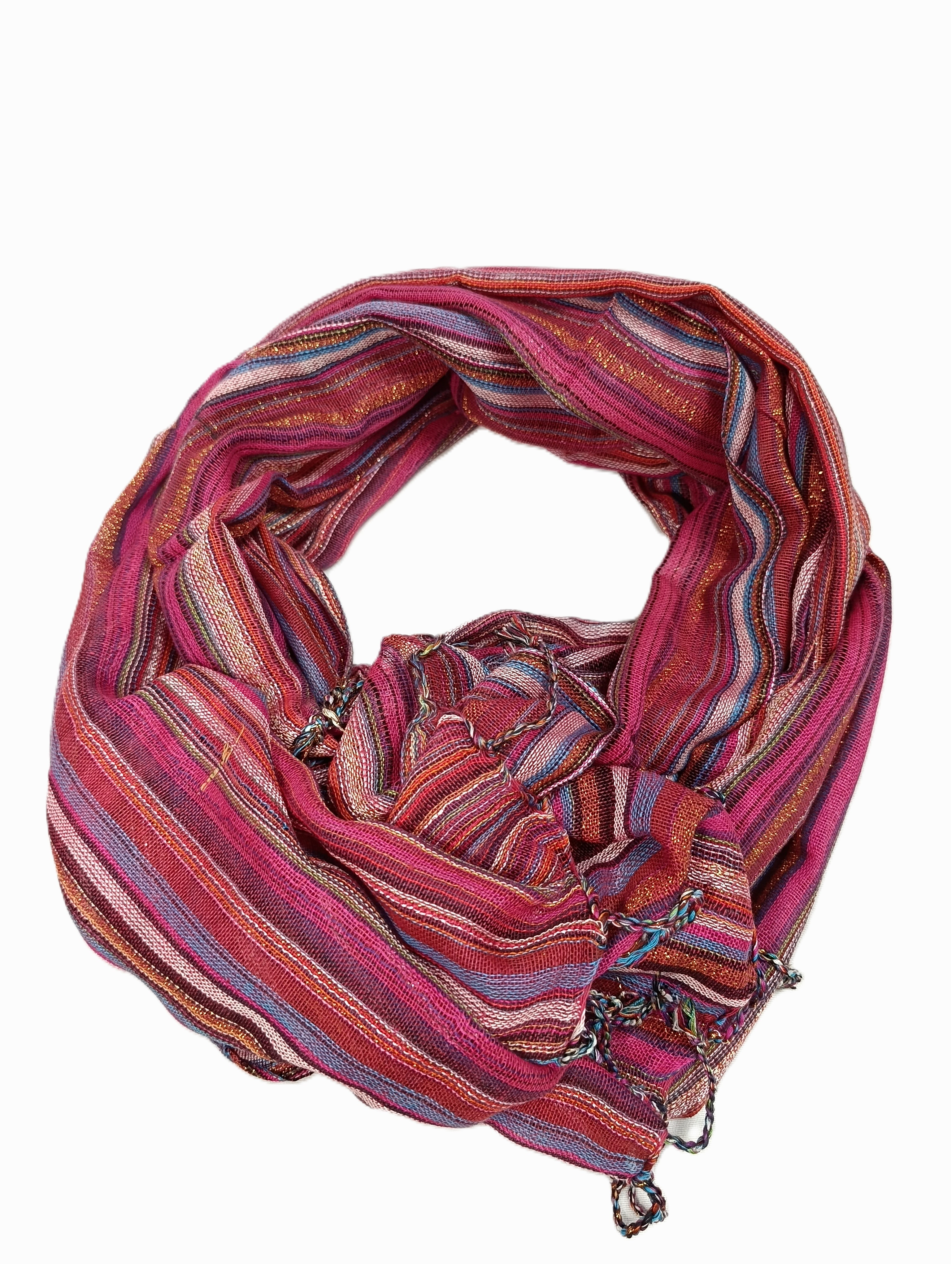Veľké Indické Boho Šatky -75x180cm - rôzne farby so zlatou niťou