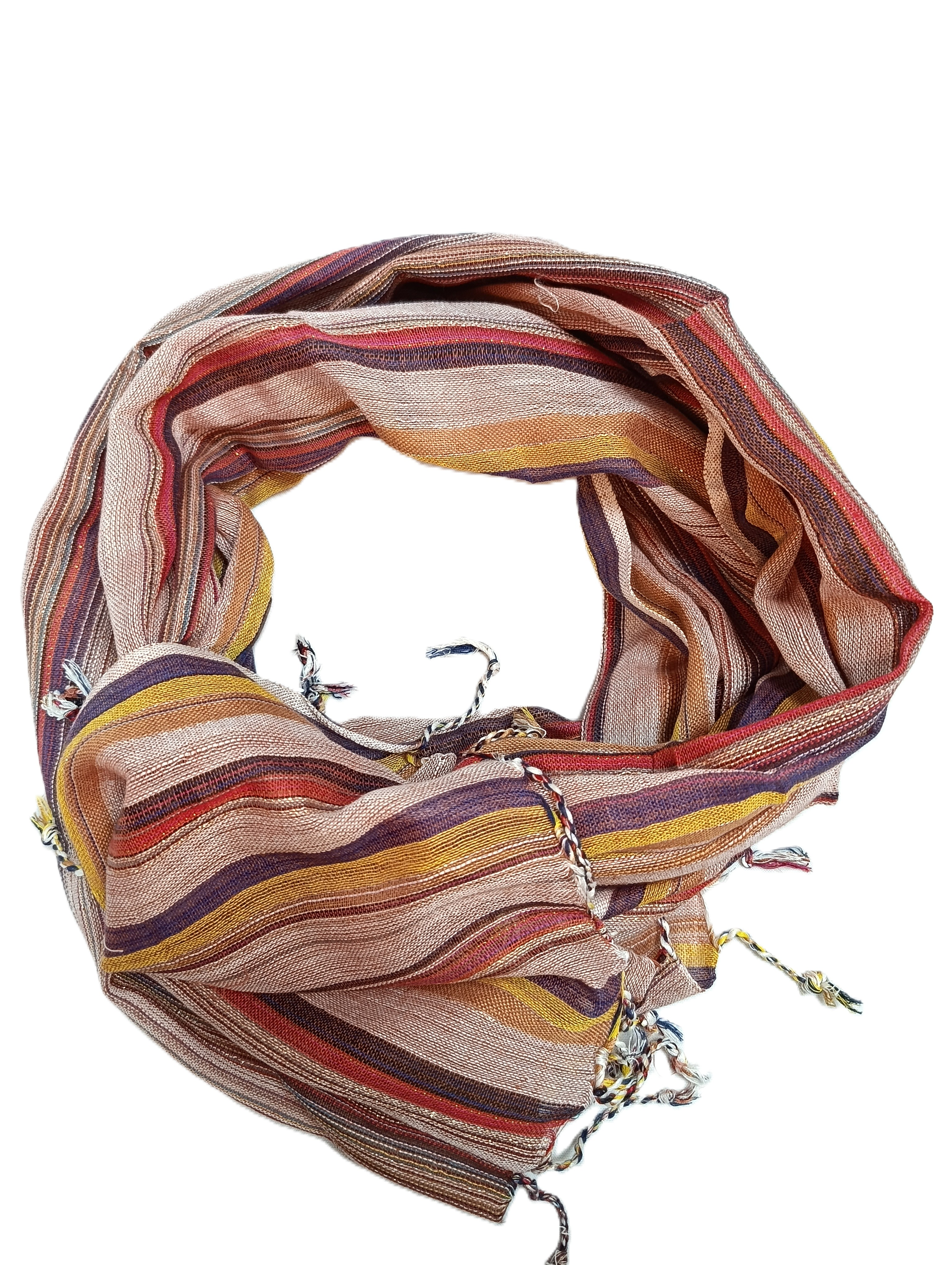 Veľké Indické Boho Šatky -75x180cm - rôzne farby so zlatou niťou