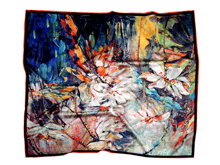 Dámska saténová šatka 70 × 70 cm