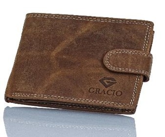 Pánska peňaženka z pravej kože s RFID – GRACIO