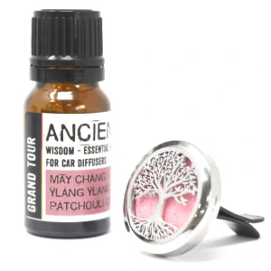  Aromaterapeutická zmes pre aróma difuzéry do auta 10ml– Dlhá Cesta– Mandarínka, Grep, Limetka, Ambra