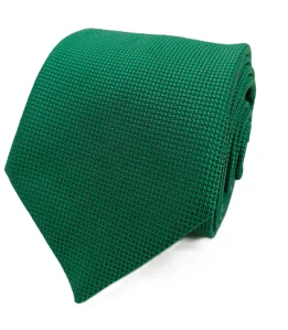 Pánska zelená kravata s vreckovkou – elegantný set z mikrovlákna so sviežim dizajnom do obleku
