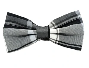 Pánsky motýlik do obleku károvaný – pevný uzol, elegantný motýlik
