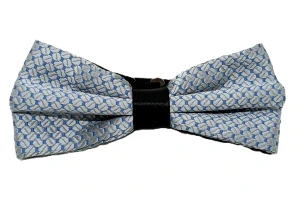 Pánsky strieborný motýlik – elegantný vzor s pevným uzlom do obleku