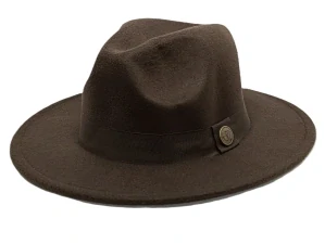 Pánsky tmavohnedý fedora klobúk – štýlový doplnok pre moderného muža