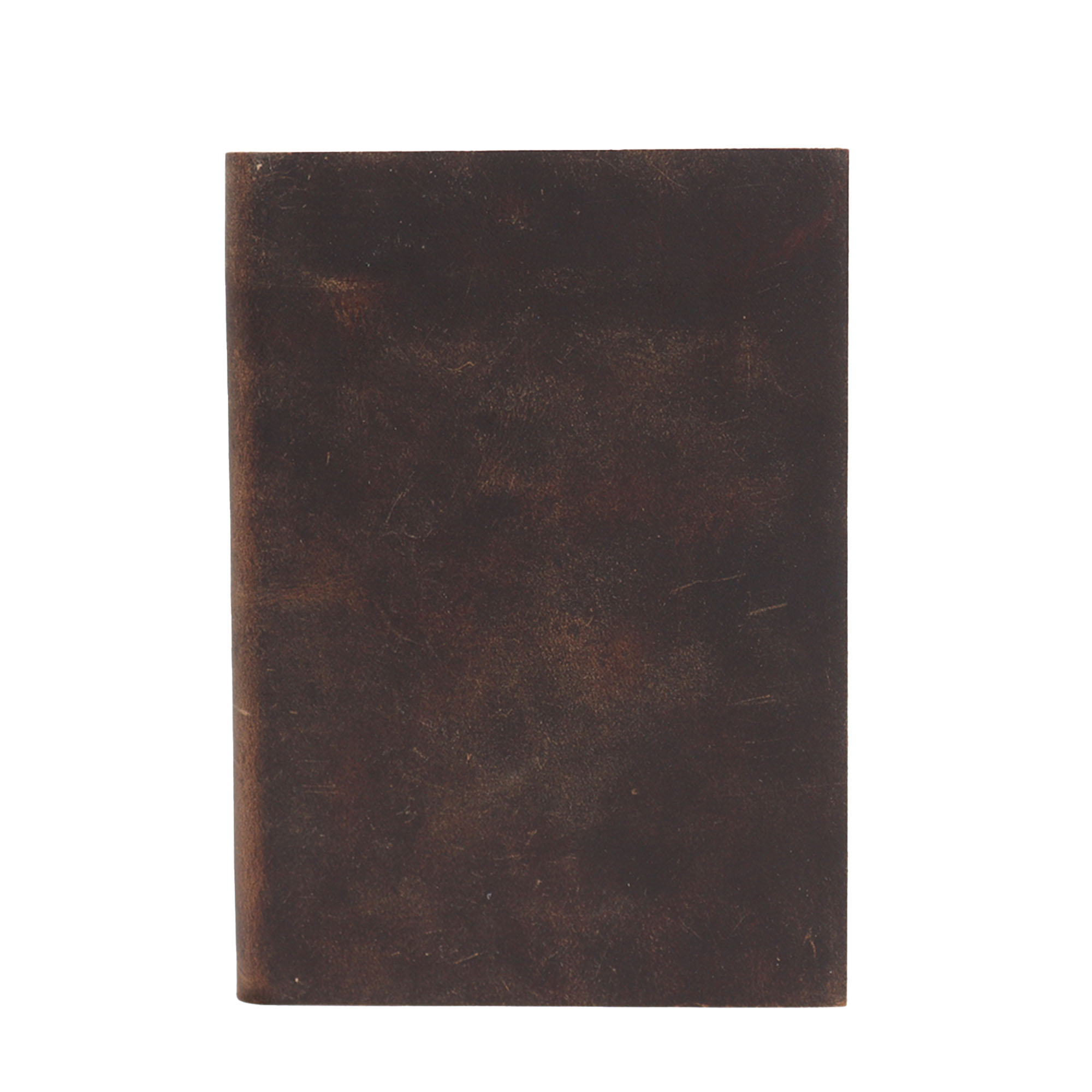 Čiernohnedý kožený zápisník 18 x 13 cm