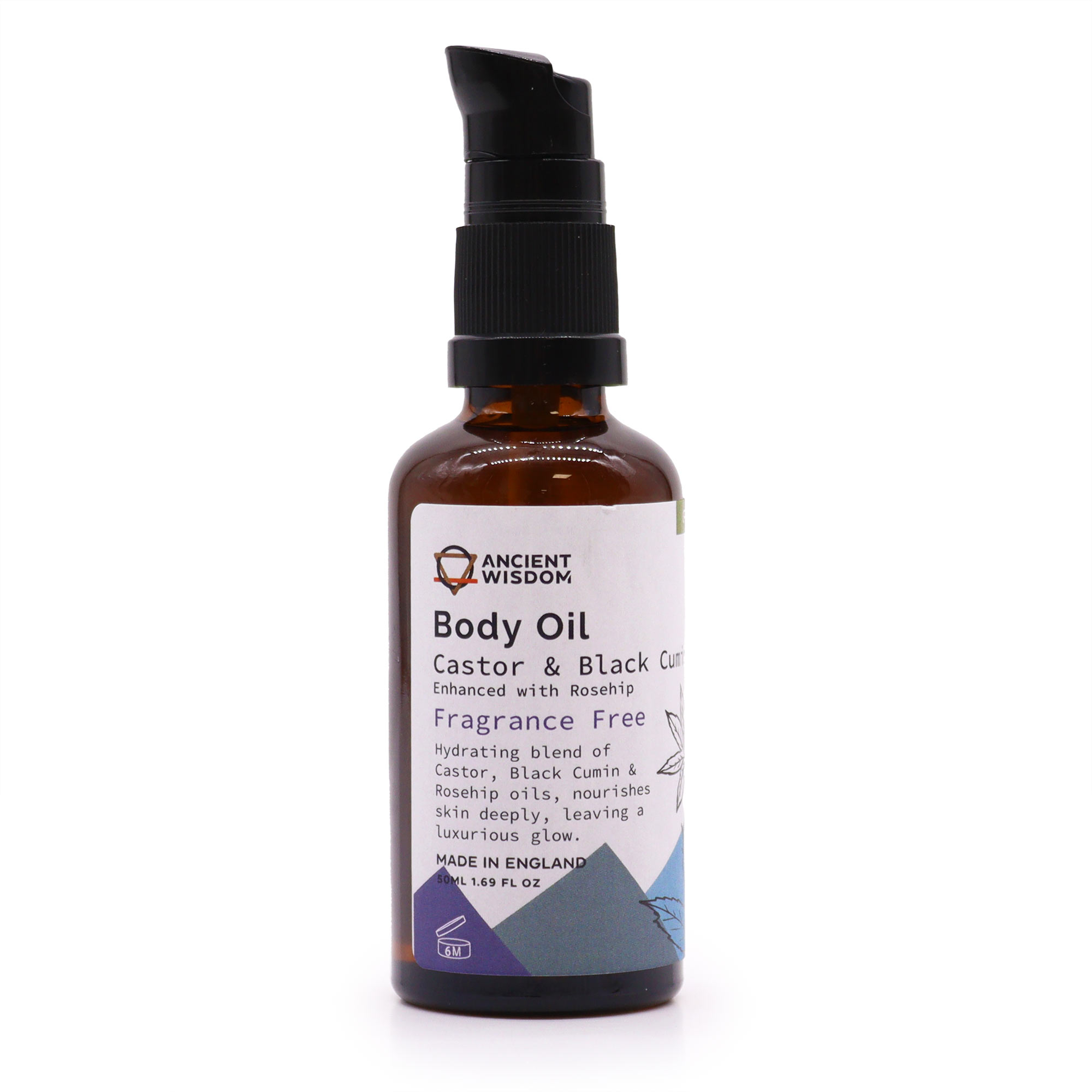 Organický telový olej 50ml - Šípkový (neparfumovaný)