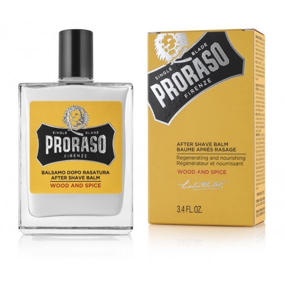 Balzam po holení Proraso Wood & Spice 100 ml – drevitá mužná vôňa a regenerácia