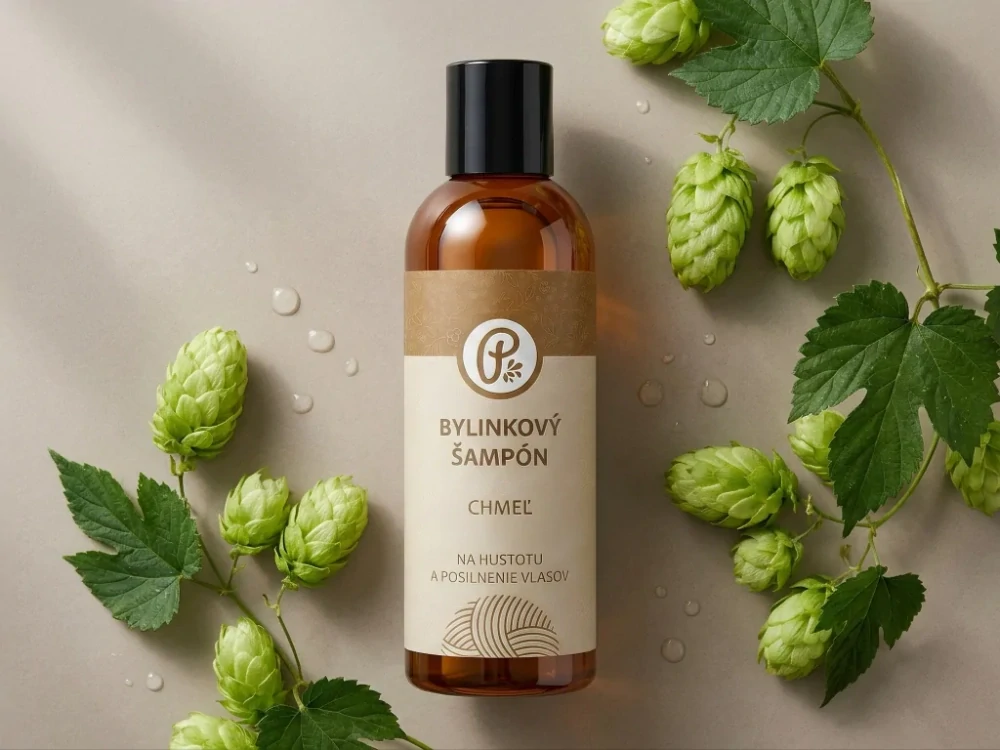 PANAKEIA prírodný šampón na hustotu vlasov 200 ml – chmeľ, mäta, citrón