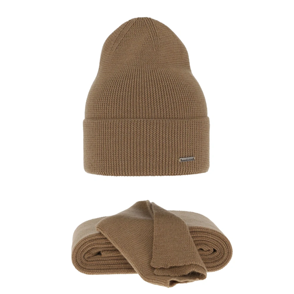 Dámsky jarný/zimný set: čiapka a šál- extra fine merino vlna Melpomena