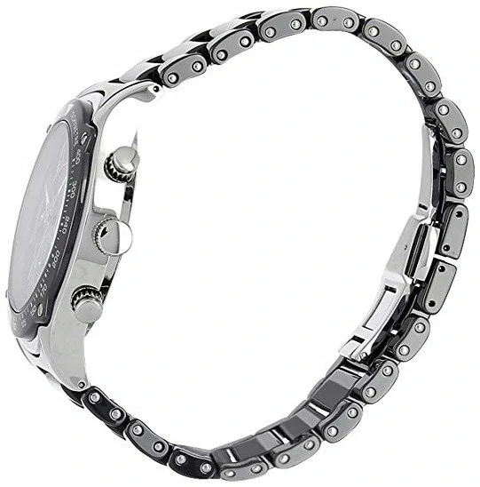 Pánske hodinky PIERRE LANNIER ELEGANCE CERAMIC 219D139 – čierna keramika a chronograf