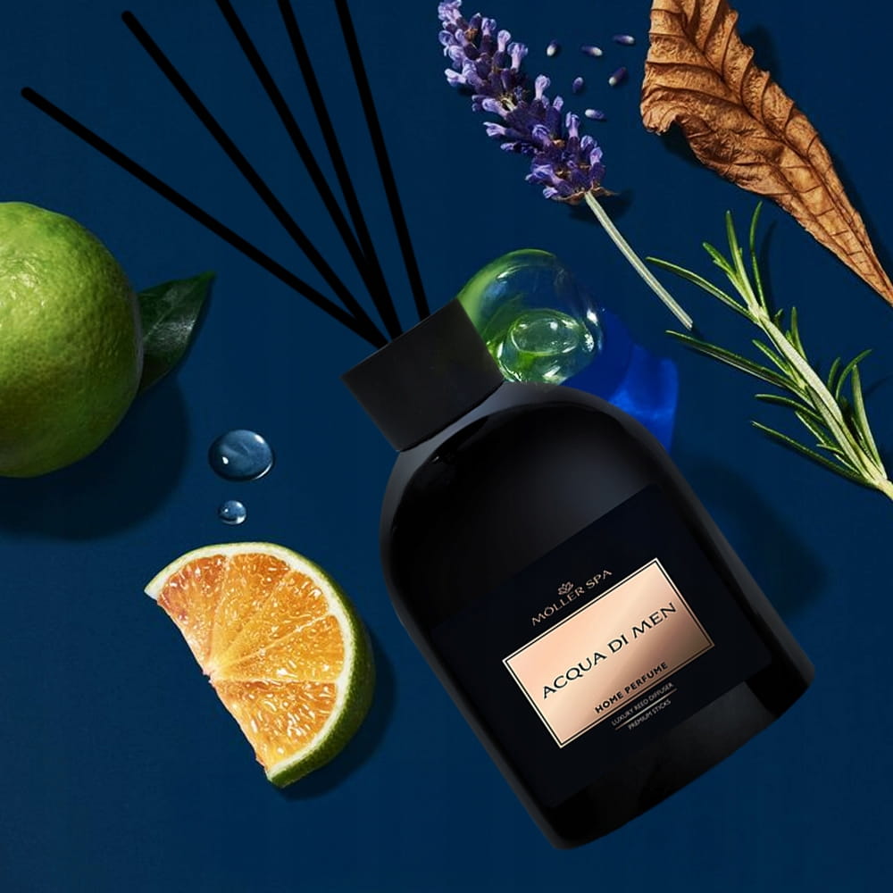 Aróma difuzér Moller Spa Acqua Di Men 250 ml – luxusné vonné tyčinky