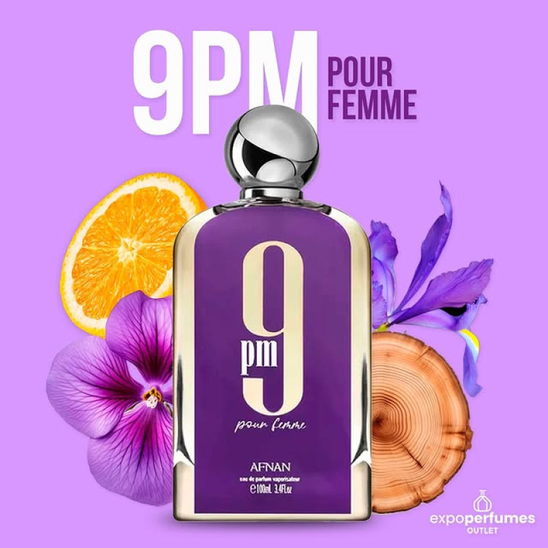 Afnan 9 PM Pour Femme – zmyselná dámska parfumovaná voda EDP 100 ml