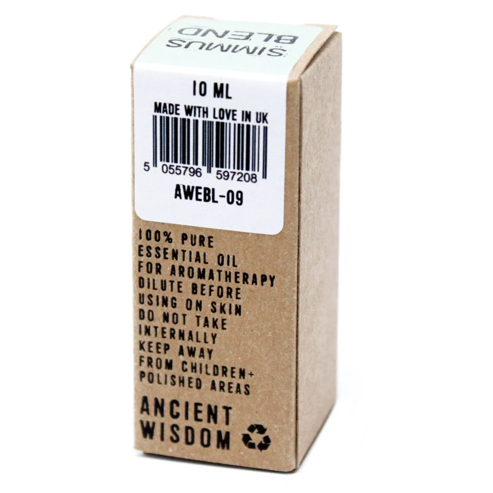 Simmus- zmes esenciálnych olejov v krabičke 10ml -– Čajovník, Eukalyptus, Gáfor, Geránium