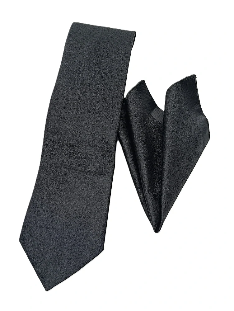 Pánsky elegantný set kravata, vreckovka a manžetové gombíky