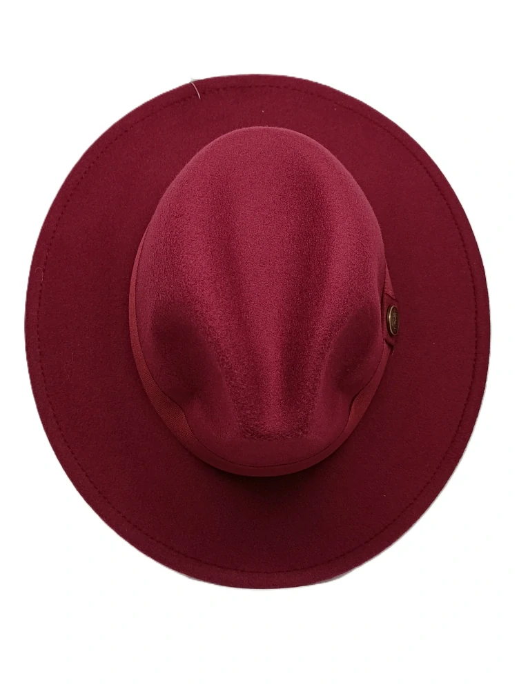 Pánsky bordový fedora klobúk – elegantný plstený model
