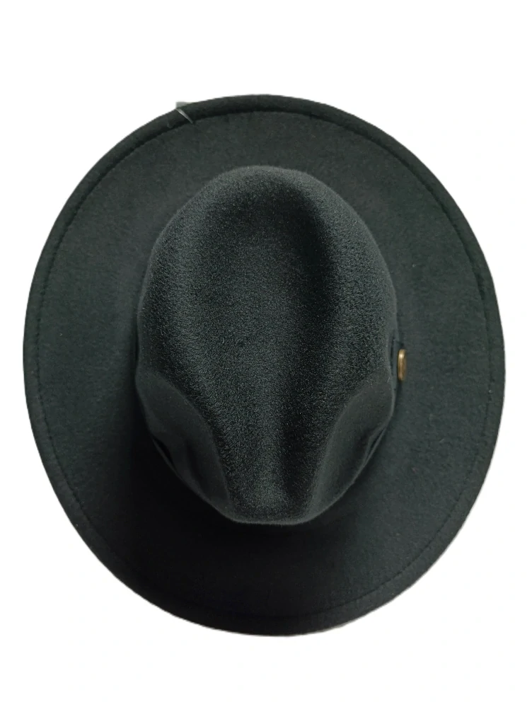 Pánsky čierny fedora klobúk – elegantný plstený model