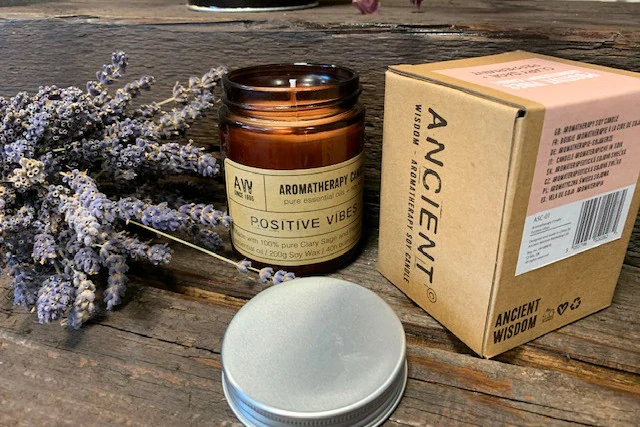 Aromaterapeutická sójová sviečka 200g - Jasné Myslenie