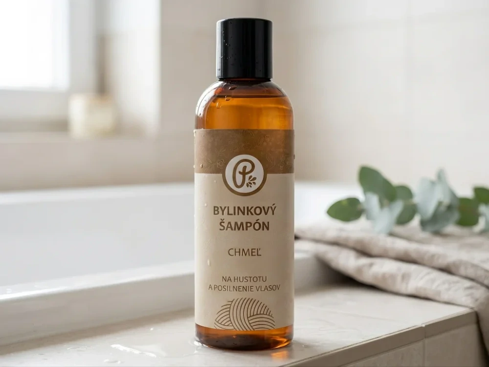 PANAKEIA prírodný šampón na hustotu vlasov 200 ml – chmeľ, mäta, citrón