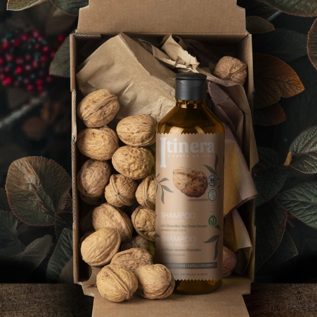 Dámsky šampón na farbené vlasy Vlašský orech z Veneta – 370 ml