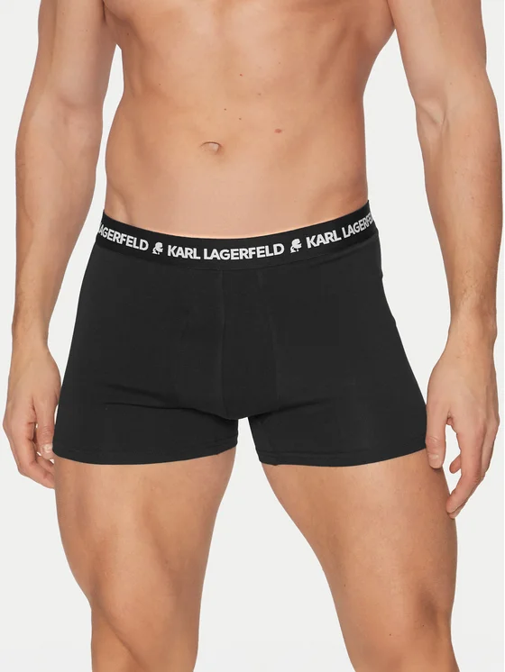 Pánske boxerky Karl Lagerfeld – čierne 3-balenie