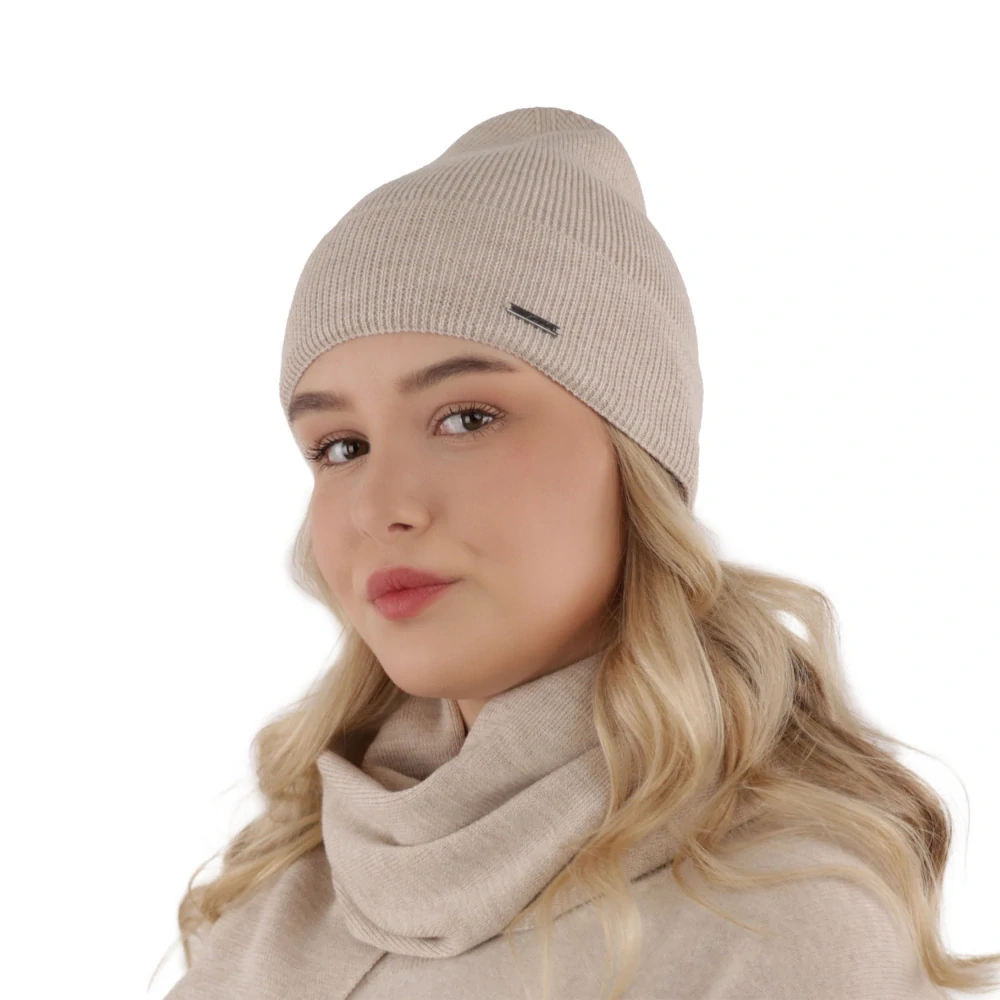Dámsky jarný/zimný set: čiapka a šál- extra fine merino vlna Melpomena