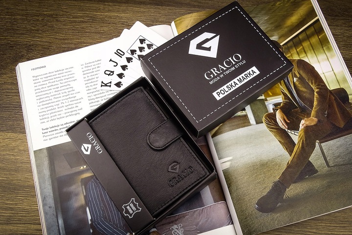 Pánska kožená peňaženka- čierna, s RFID ochranou