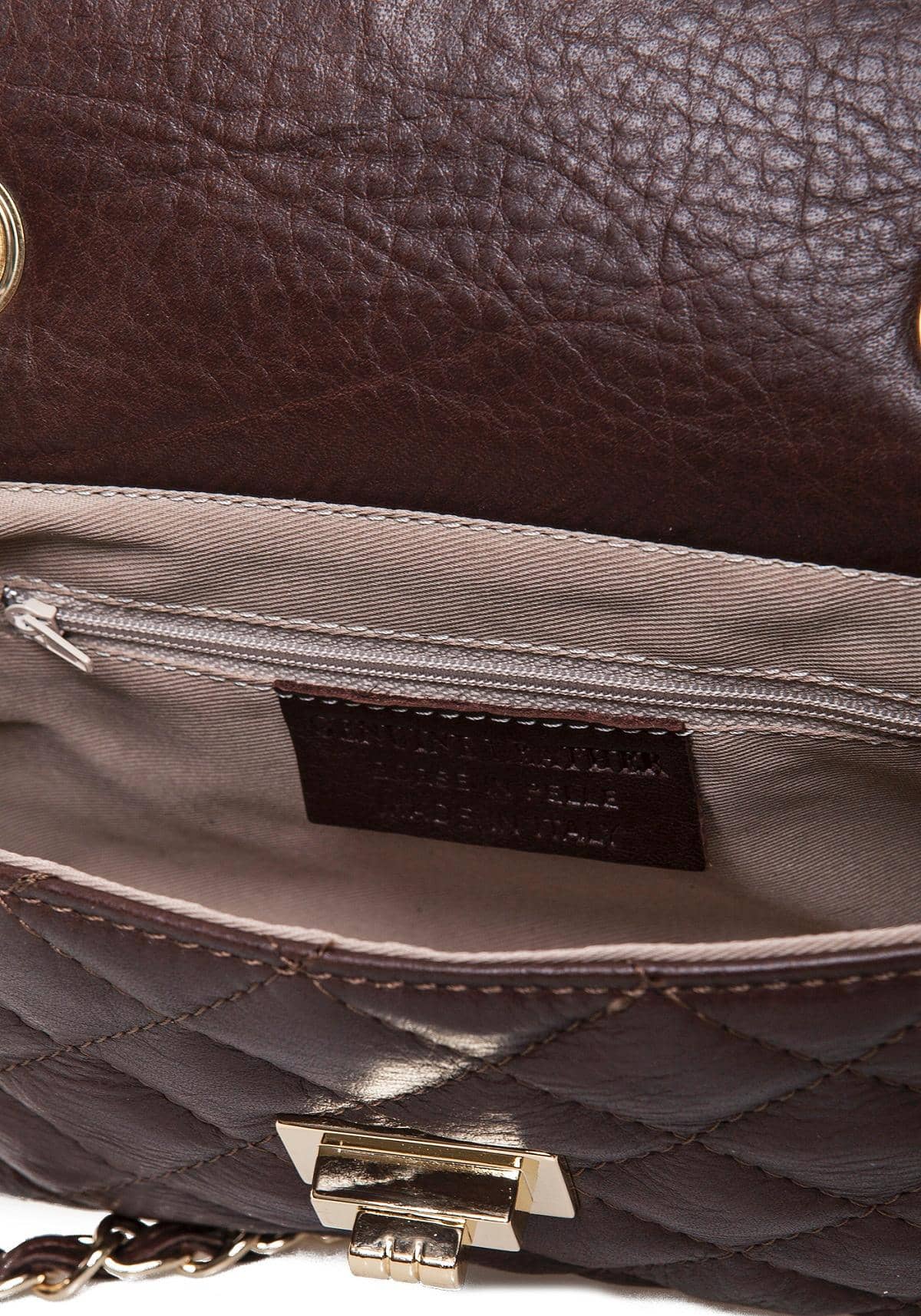 Dámska kožená kabelka Clutch - precíznosť talianskeho štýlu