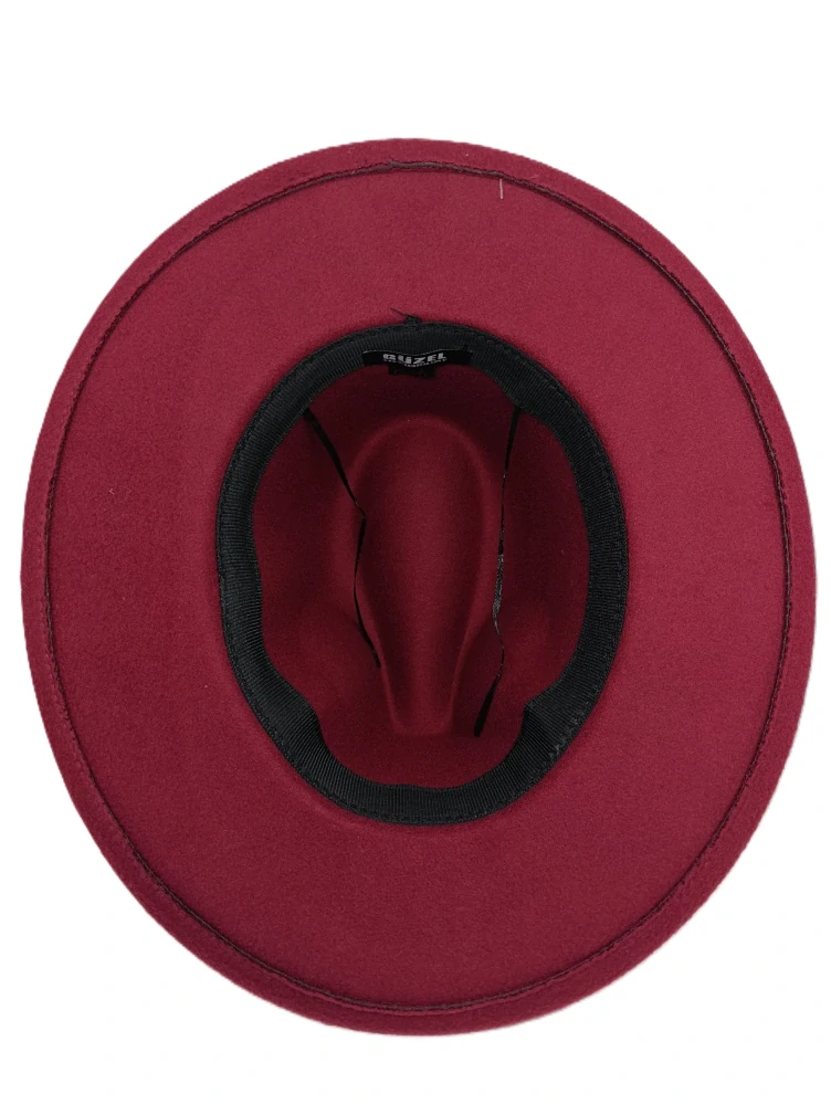 Pánsky bordový fedora klobúk – elegantný plstený model