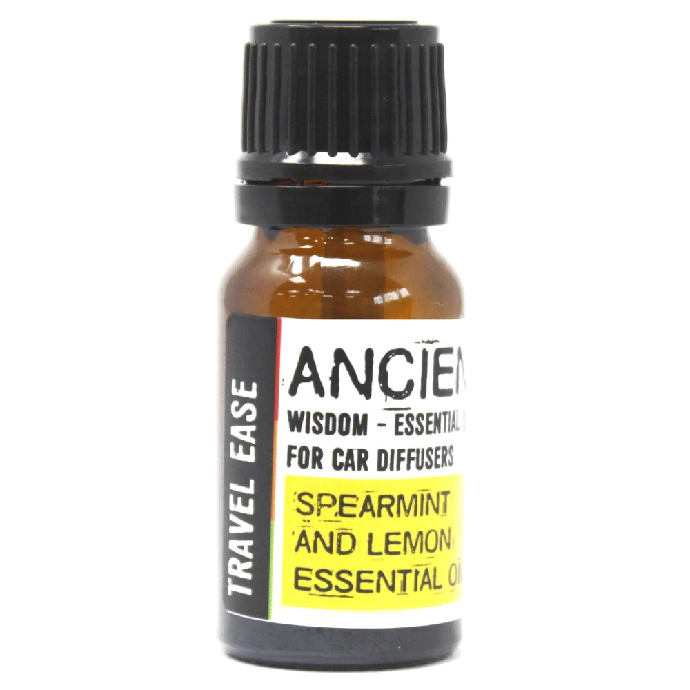 Aromaterapeutická zmes pre aróma difuzéry do auta 10ml– Pokojná Cesta– Mäta kučeravá (Spearmint), Citrón